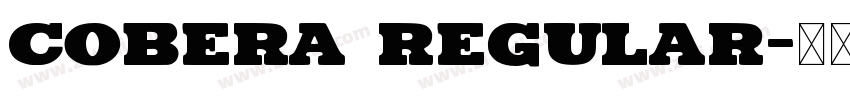 Cobera Regular字体转换
